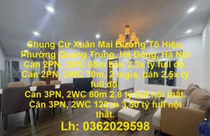 Chung Cư Xuân Mai Đường Tô Hiệu, Phường Quang Trung, Hà Đông, Hà Nội